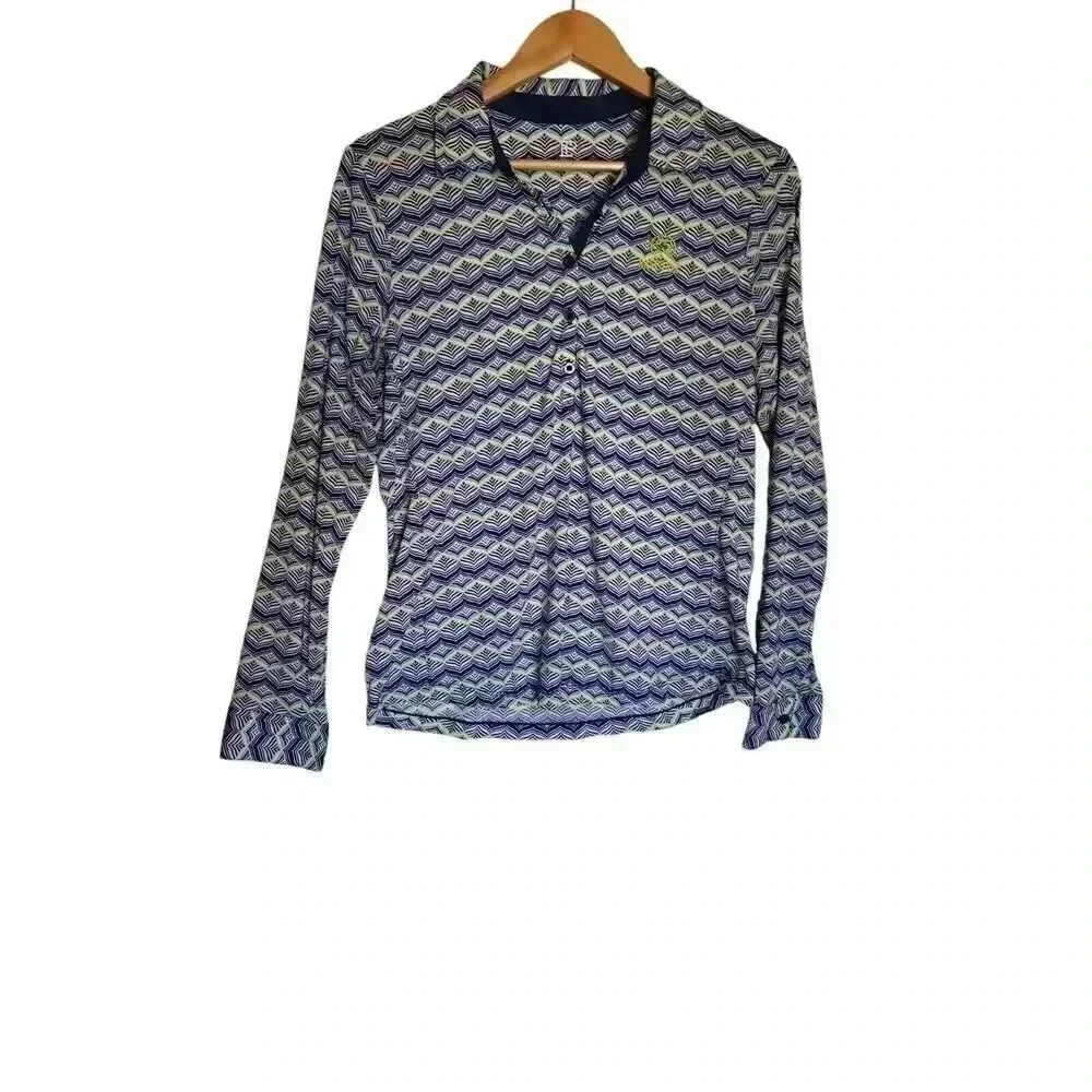 ep ny womens golf Rams Hill Collar Long Sleeve Button Shirt Women's Size Large